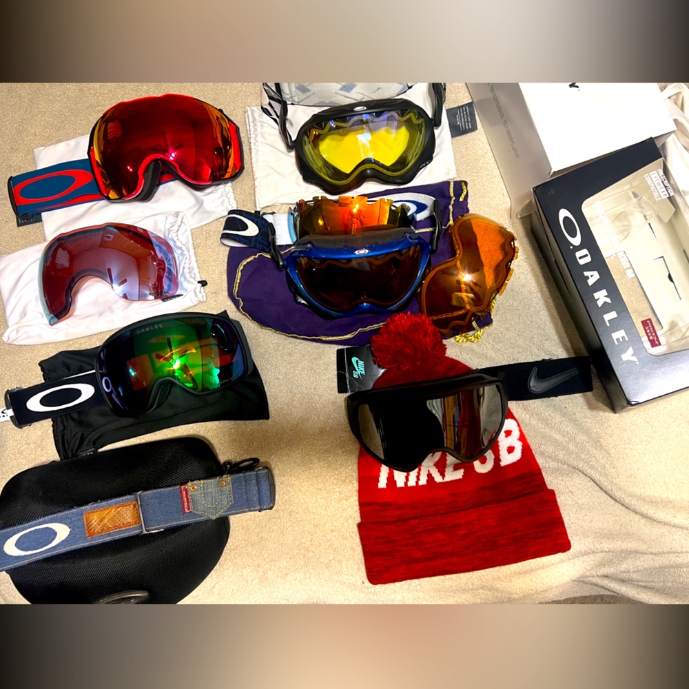 Oakley ski and snowboard goggles